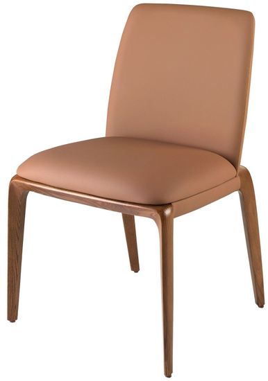 Стул 4135/CH23016 из экокожи коричневого цвета Испания 