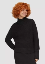 Вязаный свитер свободного кроя с воротником из смеси хлопка s.Oliver