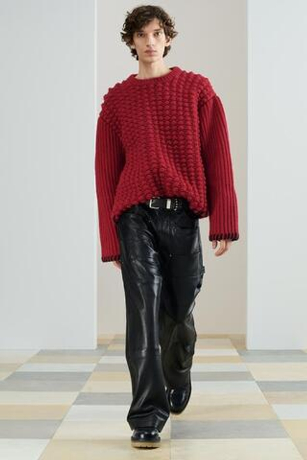 ZARA СВИТЕР СВОБОДНОГО КРОЯ ПЛОТНОЙ ВЯЗКИ, ВИННЫЙ