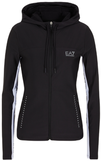 Женская Кофта теннисная EA7 Woman Jersey Sweatshirt - черный