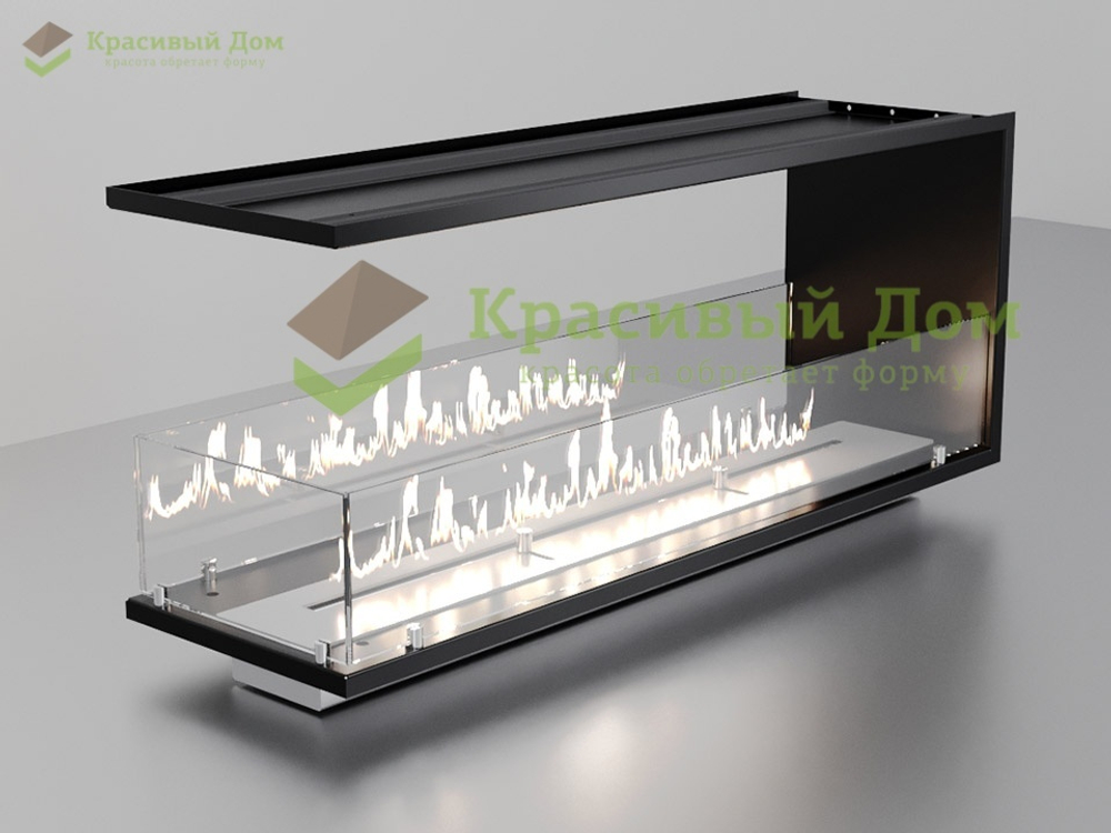 Торцевой биокамин 1300