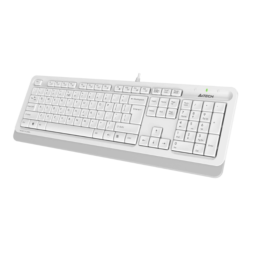 Комплект (клавиатура + мышь) A4Tech Fstyler F1010, белый/серый, USB (мембранная)