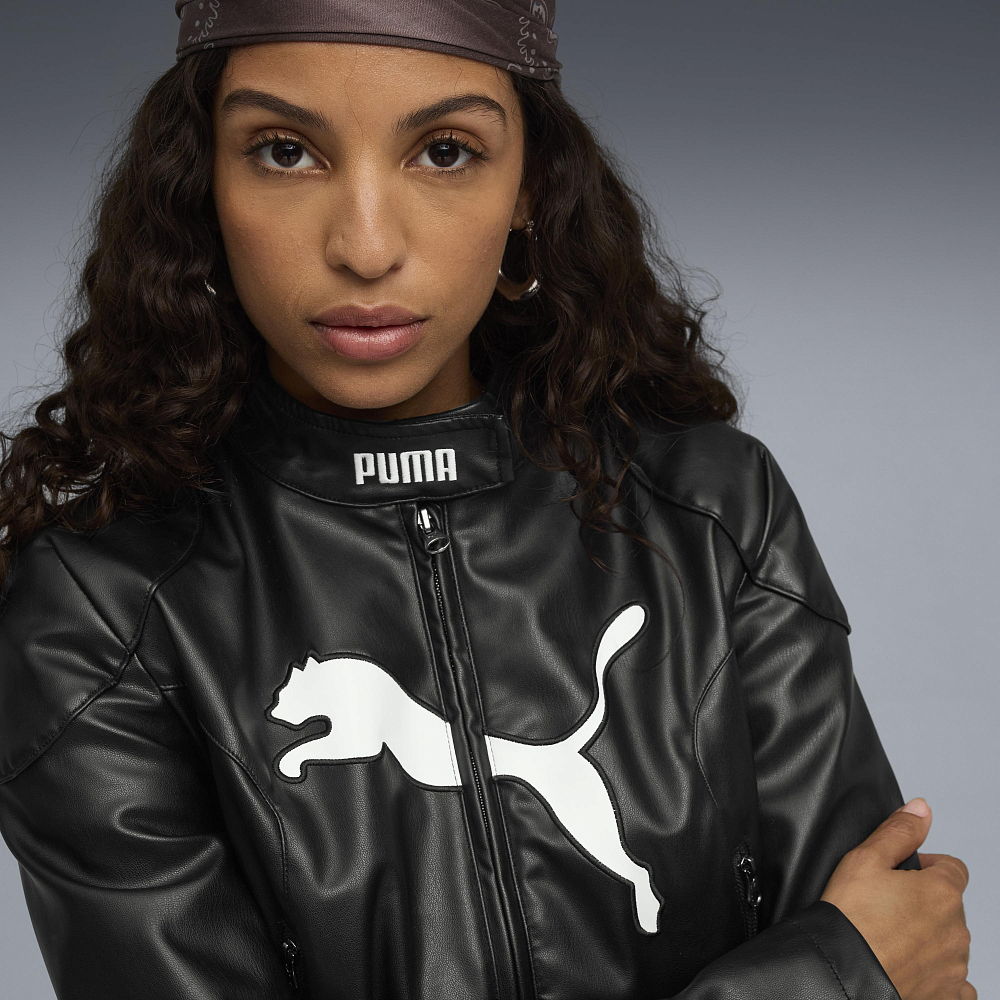 Женская куртка PUMA Pleather Racer Jacket