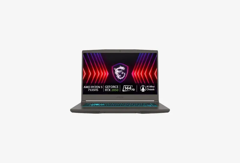 Ноутбук 15.6" MSI AMD Ryzen 5-7535HS 3300 16 DDR5 GeForce RTX 3050 для ноутбука 4096 7535HS