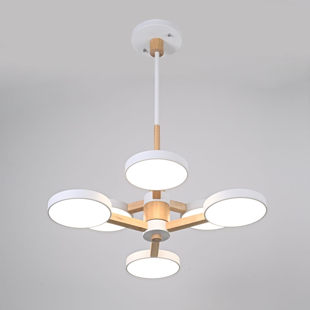 Люстра на штанге TURNA DBL L6 White