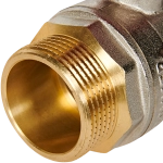 Кран шаровой полнопроходной ROMMER - 1"1/4 (НР/НР, PN40, ручка-бабочка)