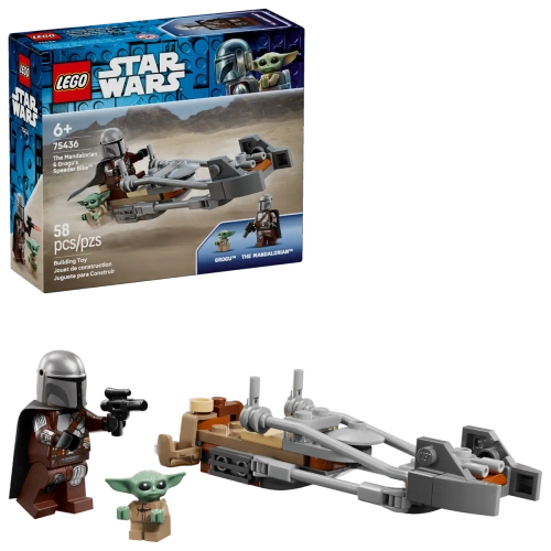 Конструктор LEGO Star Wars 75436 The Mandalorian & Grogu's Speeder Bike
