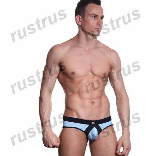 Мужские трусы брифы голубые WANGJIANG WG00032