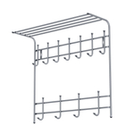 Вешалка с полкой настенная металлическая ВПТ11С