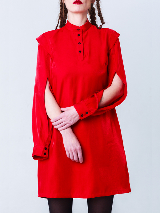 Платье "Горицвет". Красное