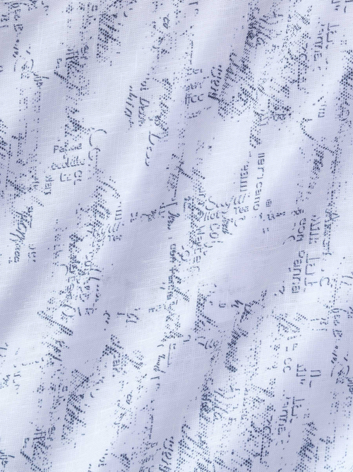 Сорочка мужская VESTER короткий рукав, газетный рисунок 76518 41