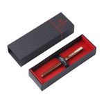 Ручка перьевая Pierre Cardin Eco, чёрная, 0.6 мм, корпус бронза, позолота, подар.уп.