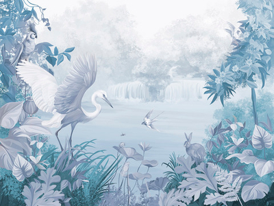 Дизайнерские обои Wall Street Fauna