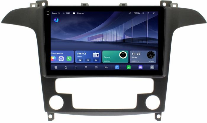 Магнитола для Ford Galaxy / S-Max 2006-2015 (климат) - Kuberg QLed+2K, Android 14, TS105, Быстрейшая, CarPlay, SIM-слот