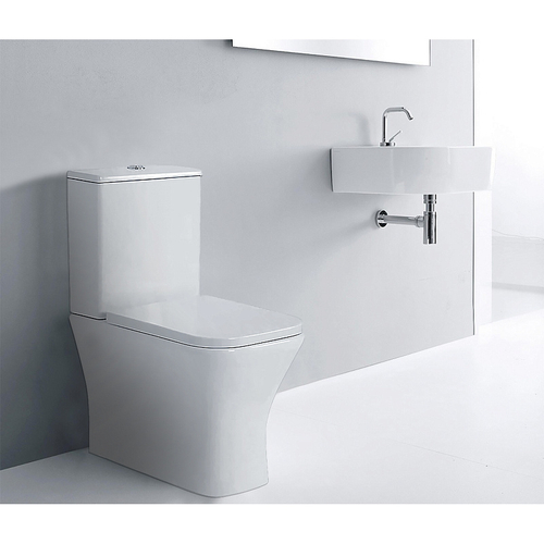 Унитаз-компакт Azario Blaise 385х615х801 напольный, безободковый с быстросъемным сиденьем микролифт (AZ-55-1)