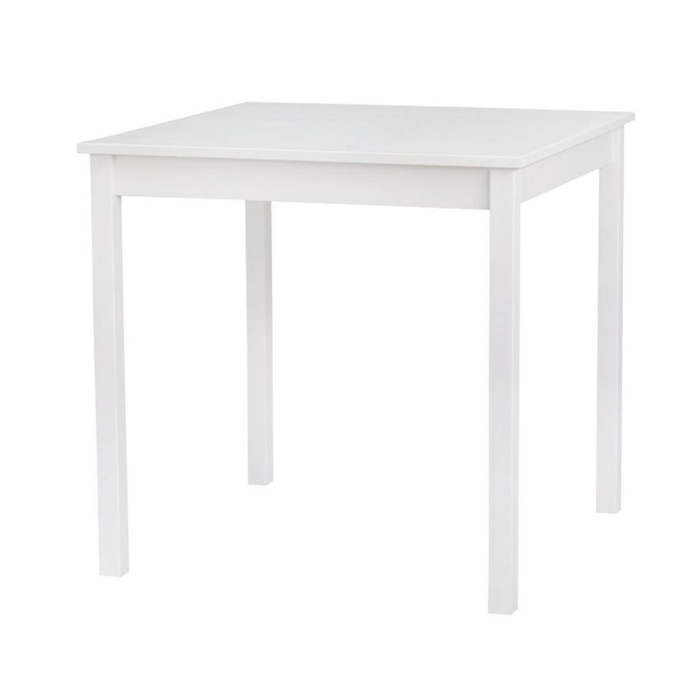Стол кухонный IKEA INGO 75х75 из массива сосны, белый