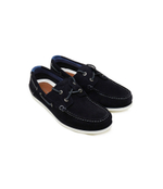 Кожаные мокасины th boat shoe core suede Tommy Hilfiger - темно-синий(FM0FM04505)
