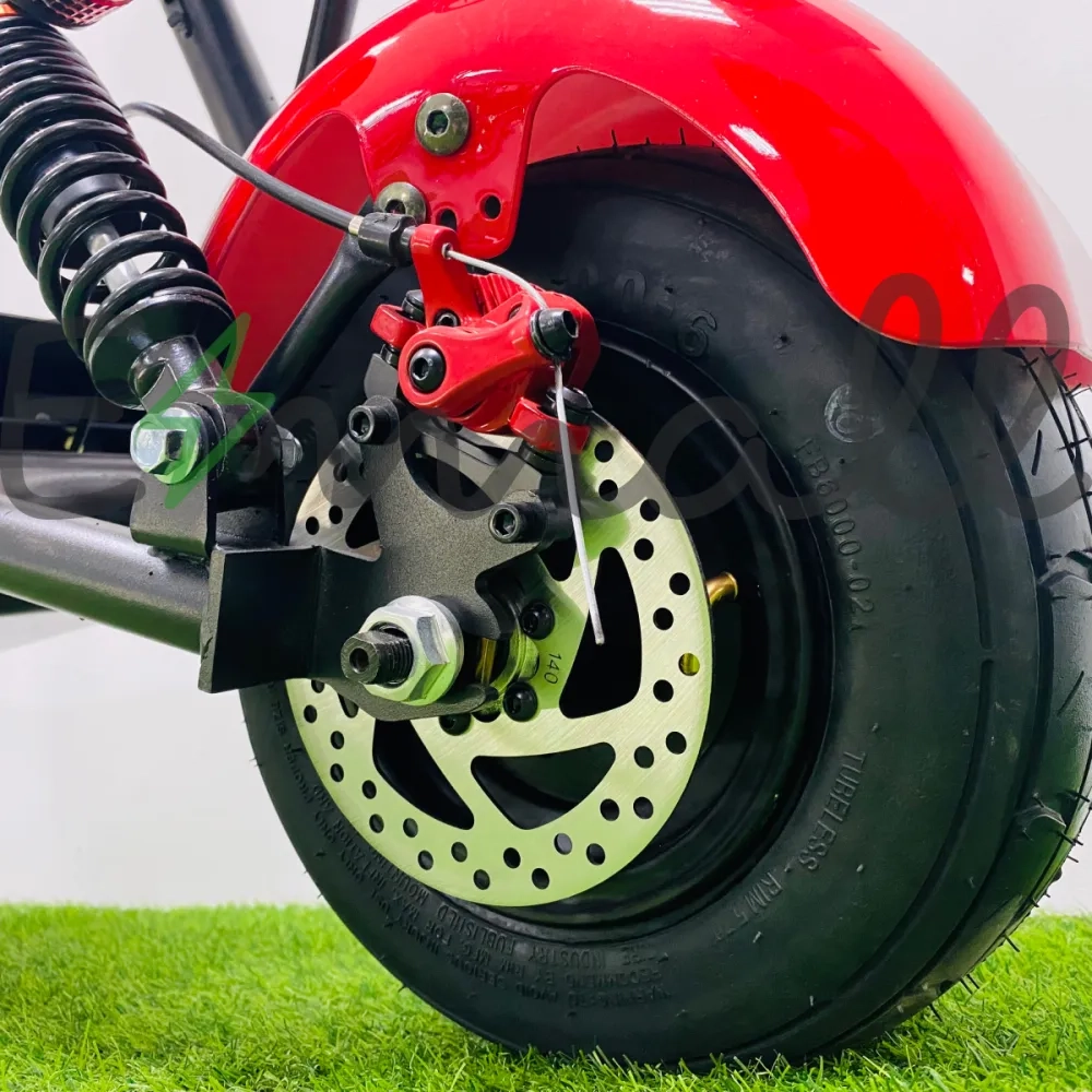 Электроскутер CityCoco White Siberia WS-Mini R 1200W Красный