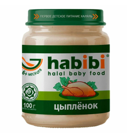 Пюре детское habibi Цыпленок 41%