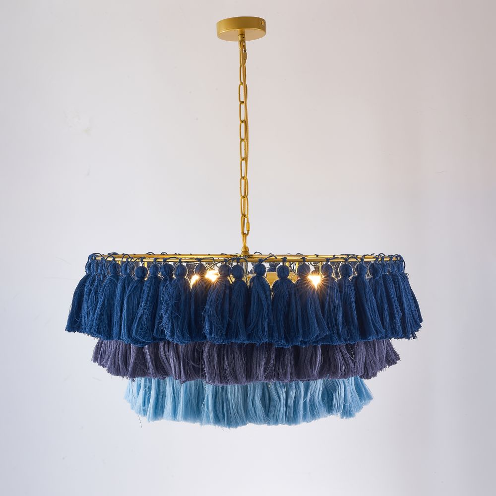 Подвесная Люстра Tassel Синий By Imperiumloft