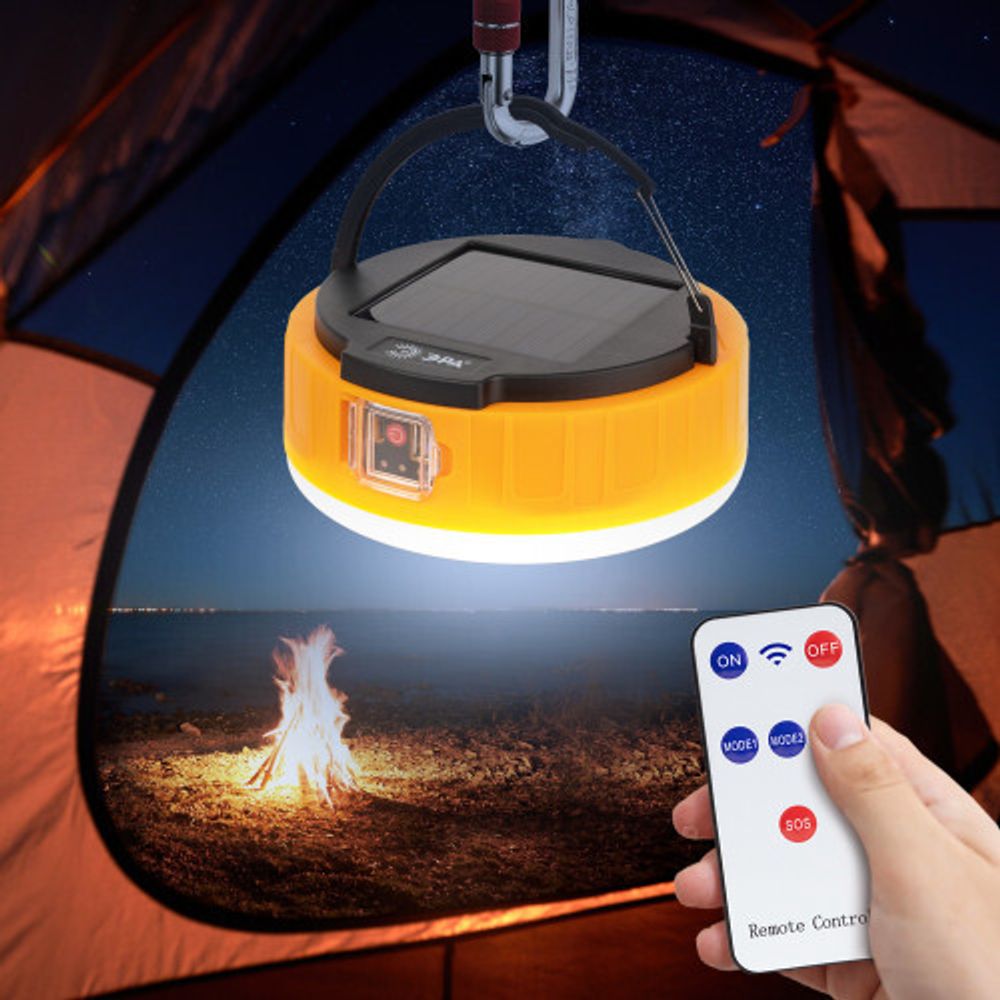 Фонарь кемпинговый светодиодный ЭРА KA-701 Персей аккумуляторный, на солнечной батарее + пульт