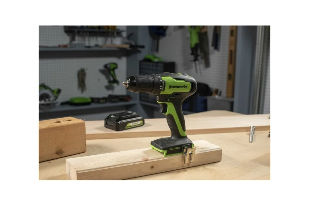 Аккумуляторная дрель-шуруповерт GreenWorks GD24DD35 без ЗУ и АКБ 3704007