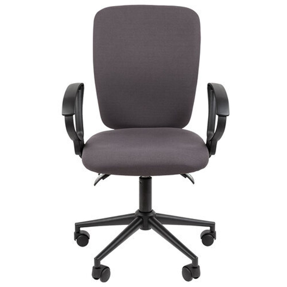Кресло офисное Chairman CH 9801, пятилучие металл, ткань, серое, ш/к 57869, 7150936