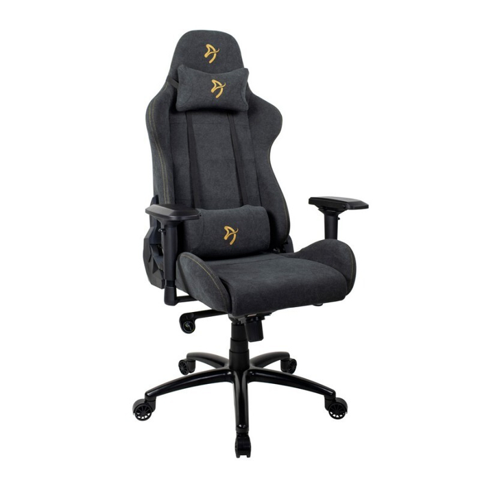 Компьютерное кресло (для геймеров) Arozzi Verona Signature Soft Fabric - Gold Logo (VERNAZZA-SFB-LG)