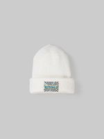 Шапка из смесовой шерсти "Молоко" с принтом