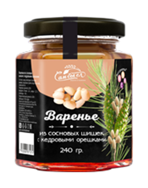 Варенье из сосновой шишки с кедровыми орешками 240 г Сам бы ел