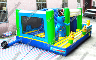 Коммерческий надувной батут "Осьминог 2", размер 5*4*2,5 м