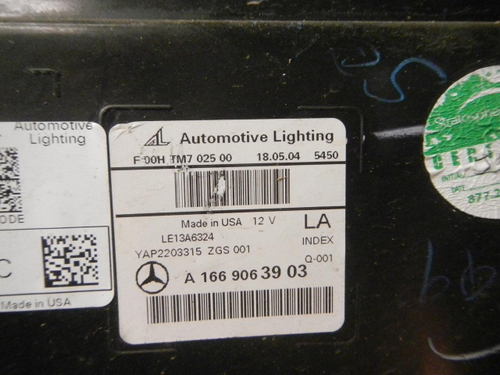 Фара левая Mercedes GLE W166 (2015-2018) LED