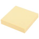 Блок самоклеящийся (стикеры) STAFF STANDARD, ПАСТЕЛЬНЫЙ 51х51 мм, желтый, 100 листов, 116577