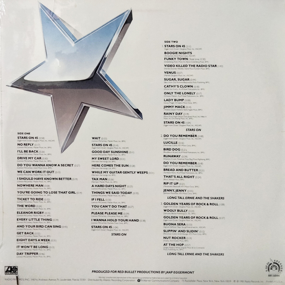 Stars On / Stars On Long Play (LP)