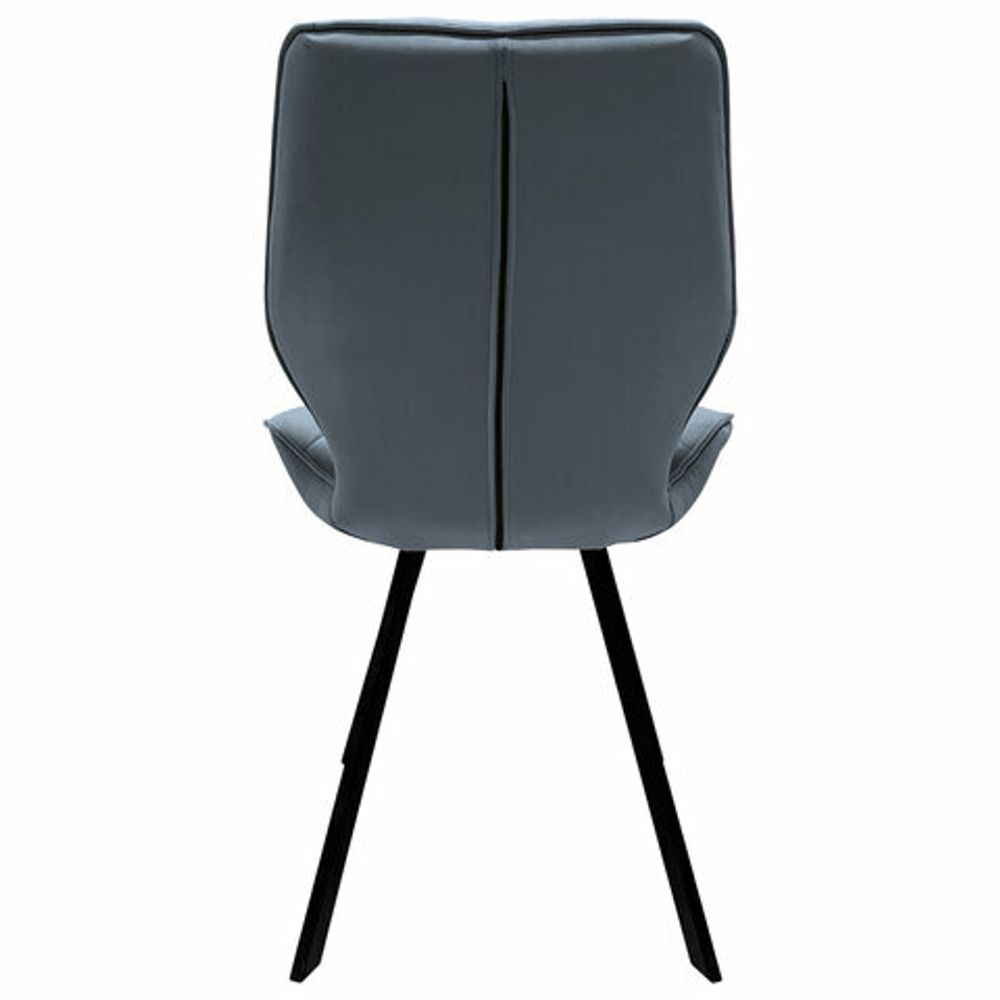 Стул BRABIX "Rombo CF-077", велюр серый, каркас металлический усиленный черный, 532776