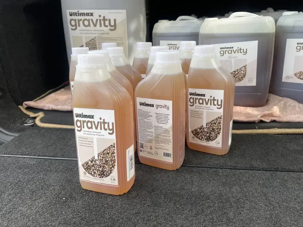 Вяжущий полимер ultimax gravity клей для каменного ковра 1.15 кг
