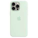Силиконовый чехол с поддержкой MagSafe Apple Silicone Case для iPhone 15 Pro Max, Soft Mint (Пастельно-мятный)