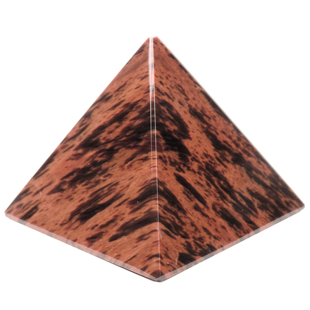 Пирамида 50мм обсидиан "махагони" асс.