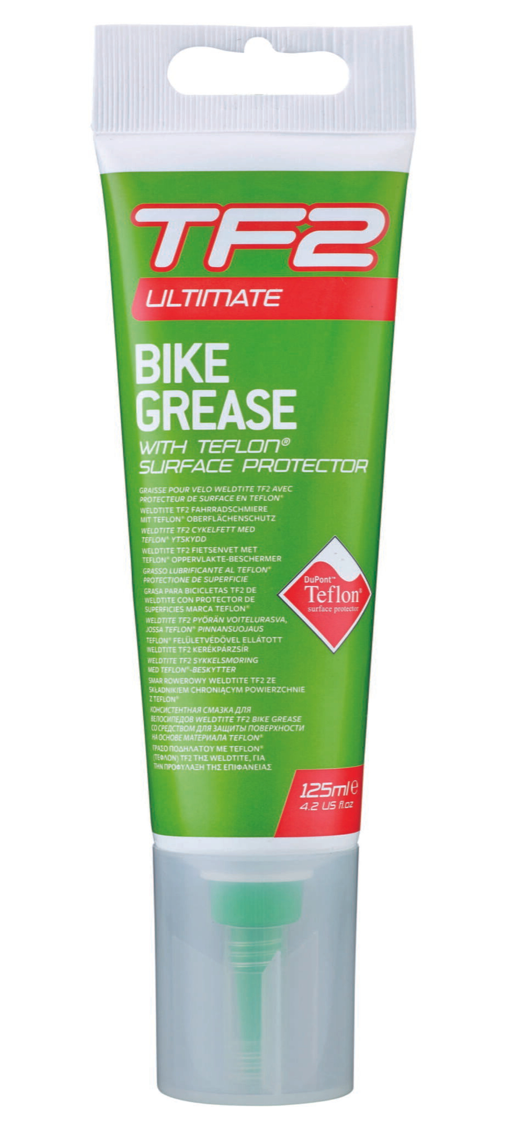 Смазка TF2 BIKE GREASE WELDT7-02019 с ТЕФЛОНОМ. густая универс. для вилок/амморт./цепей/подш. 125мл TF2 BIKE GREASE WELDT