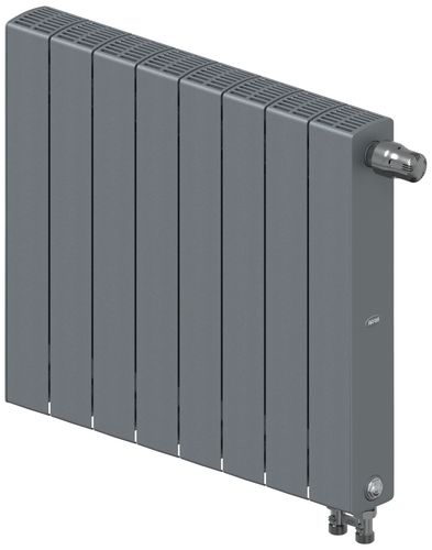 Радиатор Rifar SUPReMO Ventil 500 "титан" - 8 секций подключение нижнее (правое)