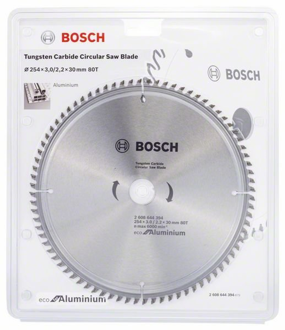 Пильный диск Eco for Aluminium 254x30x2,2 мм BOSCH 2608644395