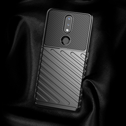 Чехол черный на смартфон Nokia 2.4, высокий уровень защиты, серия Onyx от Caseport