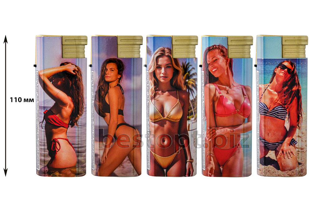 Зажигалки "Oney" BM-05 Гигант.Джет .металичес. Девушки 25шт*8бл/200