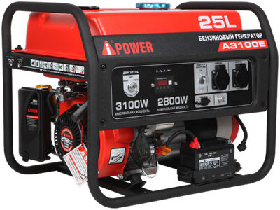Портативный бензиновый генератор (3 кВт) A-iPower A3100E