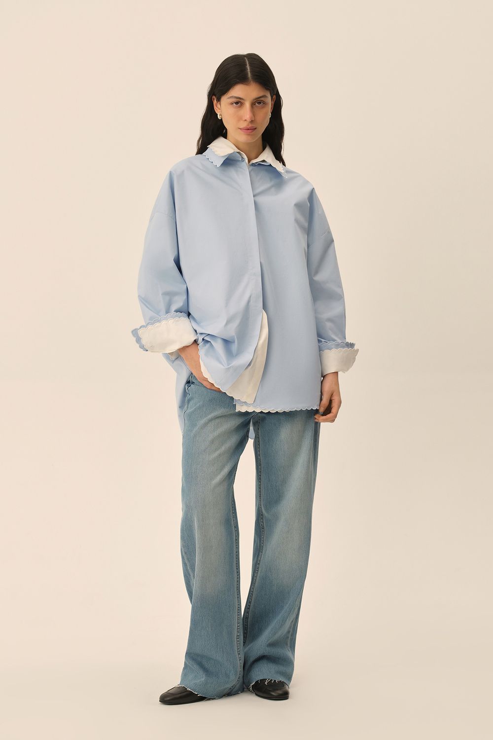 Рубашка (New classic), голубая