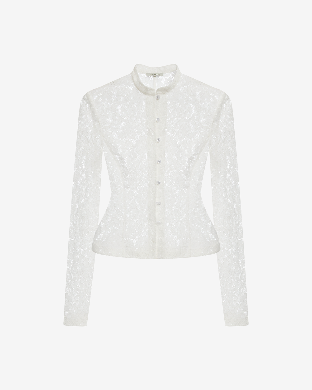 Блуза приталенная из кружева