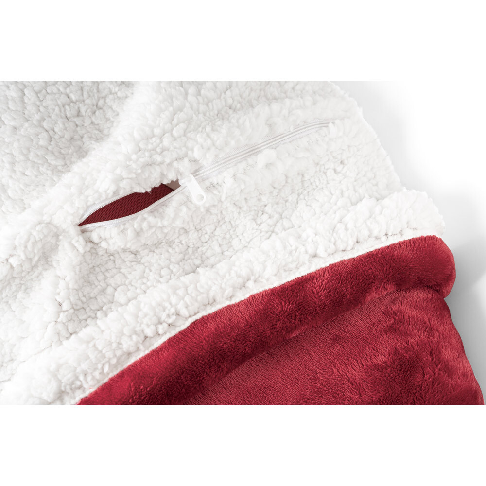 HEIDEN. Двусторонний флисовый плед с атласной лентой и персонализированной карточкой