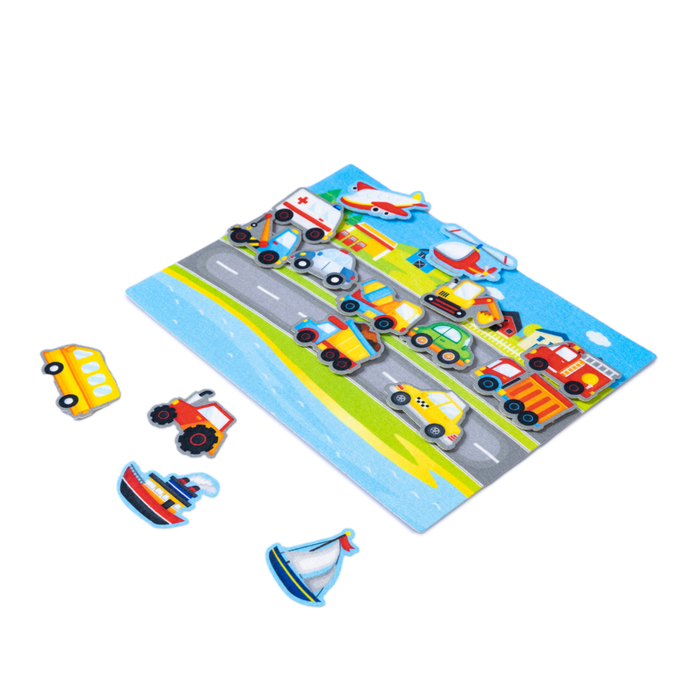 Набор из фетра на липучках Транспорт