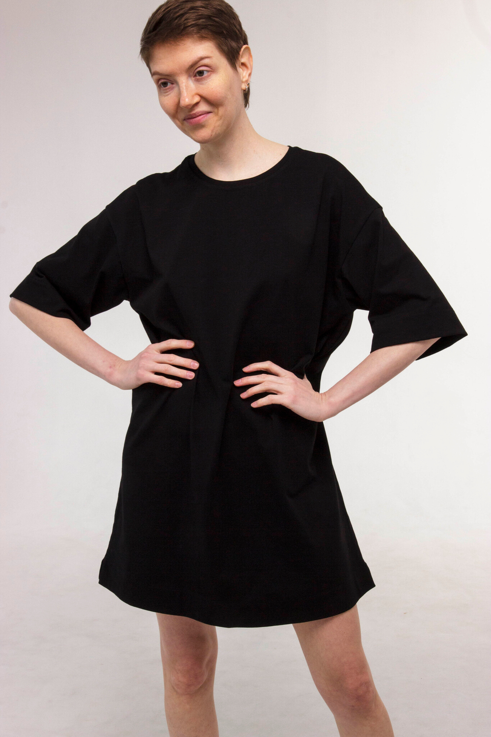 Укороченное платье-футболка | Последние размеры | XS