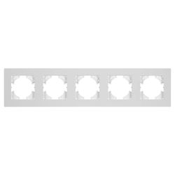 Рамка пластиковая FRM-PERIO-PL-5-WH (Arlight, -) 049762